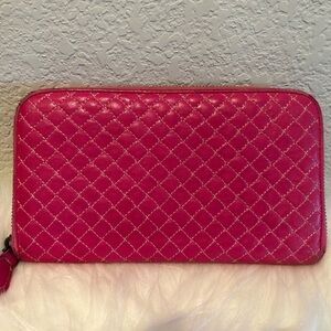 Bottega Veneta Pink Quilted Wallet w/ COA